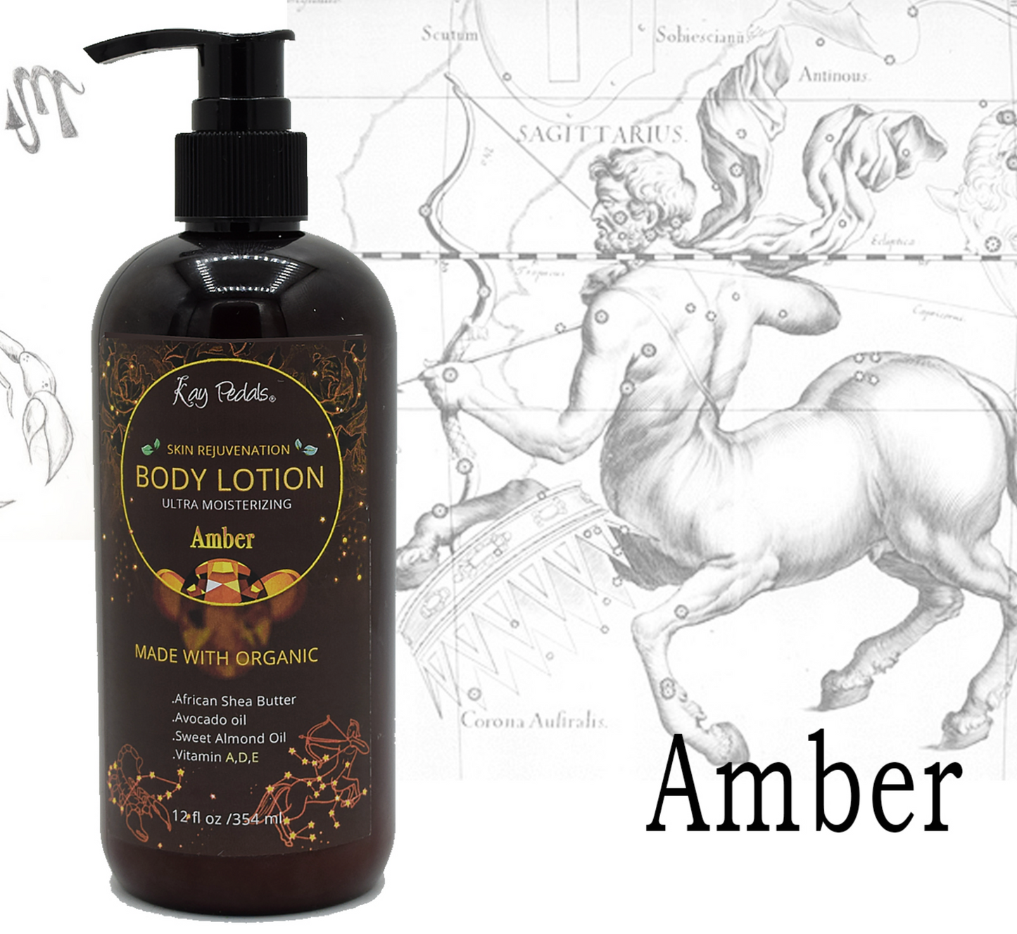 Amber Body Lotion ( Original ) | Organic Body Cream | Shea Butter Lotion | Scented Lotion | Almond Body Lotion | Fragrance Lotion
